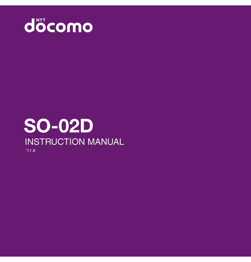 Sony Ericsson DOCOMO XPERIA SO-02D User manual