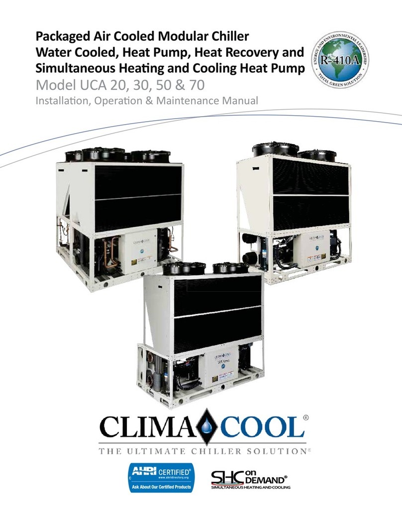 ClimaCool UCA 20 Installation, operation and maintenance manual ClimaCool UCA 20 Installation, operation and maintenance manual