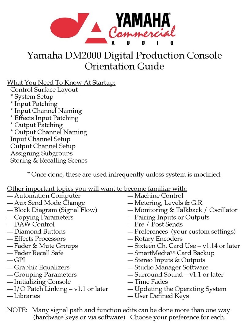 Yamaha DM 2000 Version 2 User manual