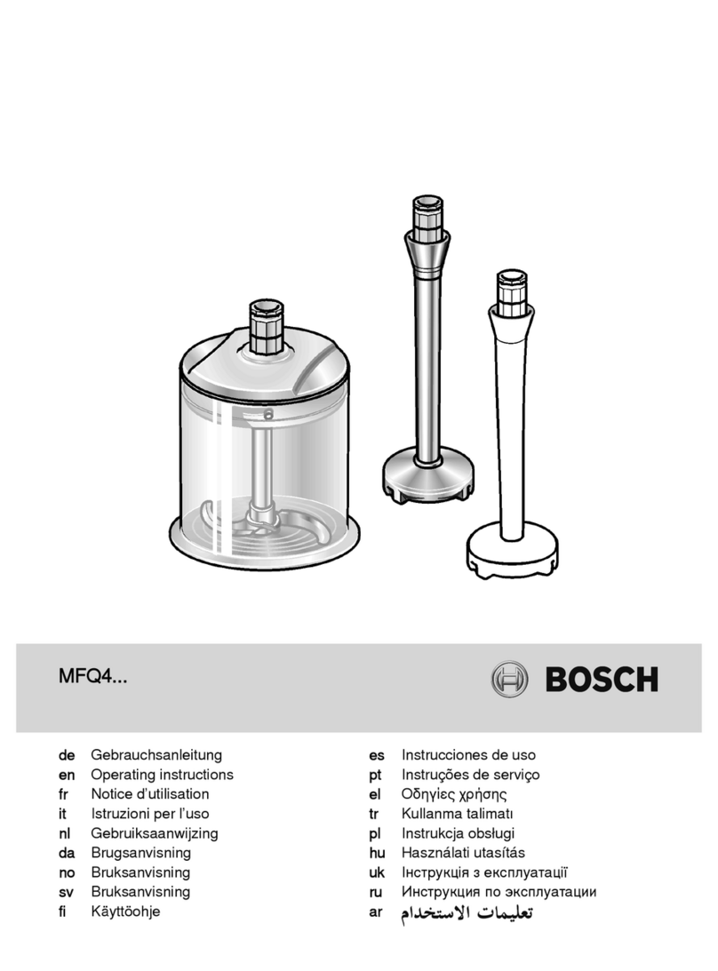 Bosch MFQ4 Series operating instructions