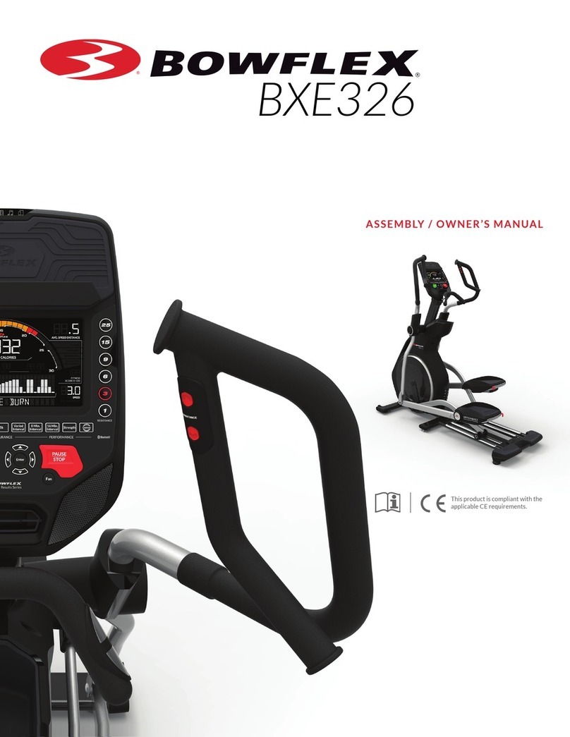 Bowflex BXE326 User manual Bowflex BXE326 User manual