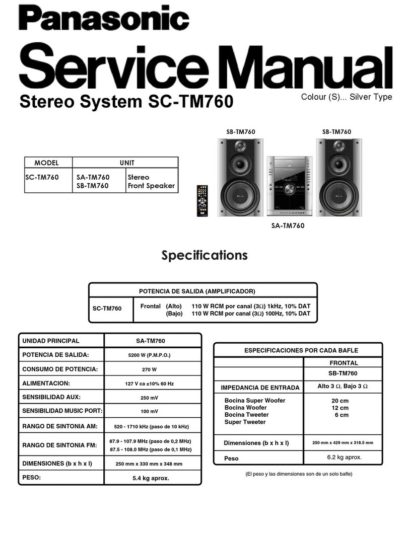 Panasonic SC-TM760 User manual Panasonic SC-TM760 User manual