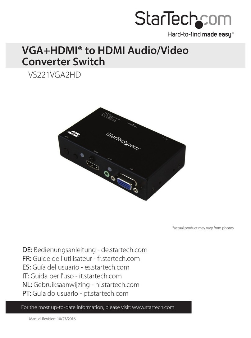 StarTech.com VS221VGA2HD User manual