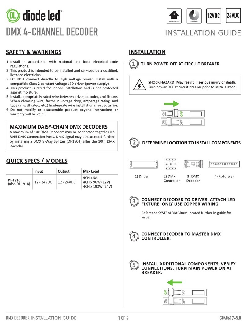 DIODE LED DI-1810 User manual