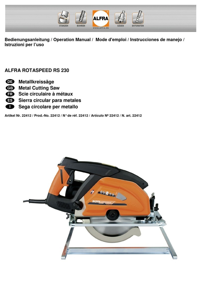 ALFRA ROTASPEED RS 230 Operation manual