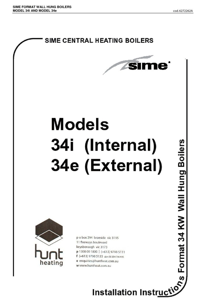 Sime Format 34i installation instructions