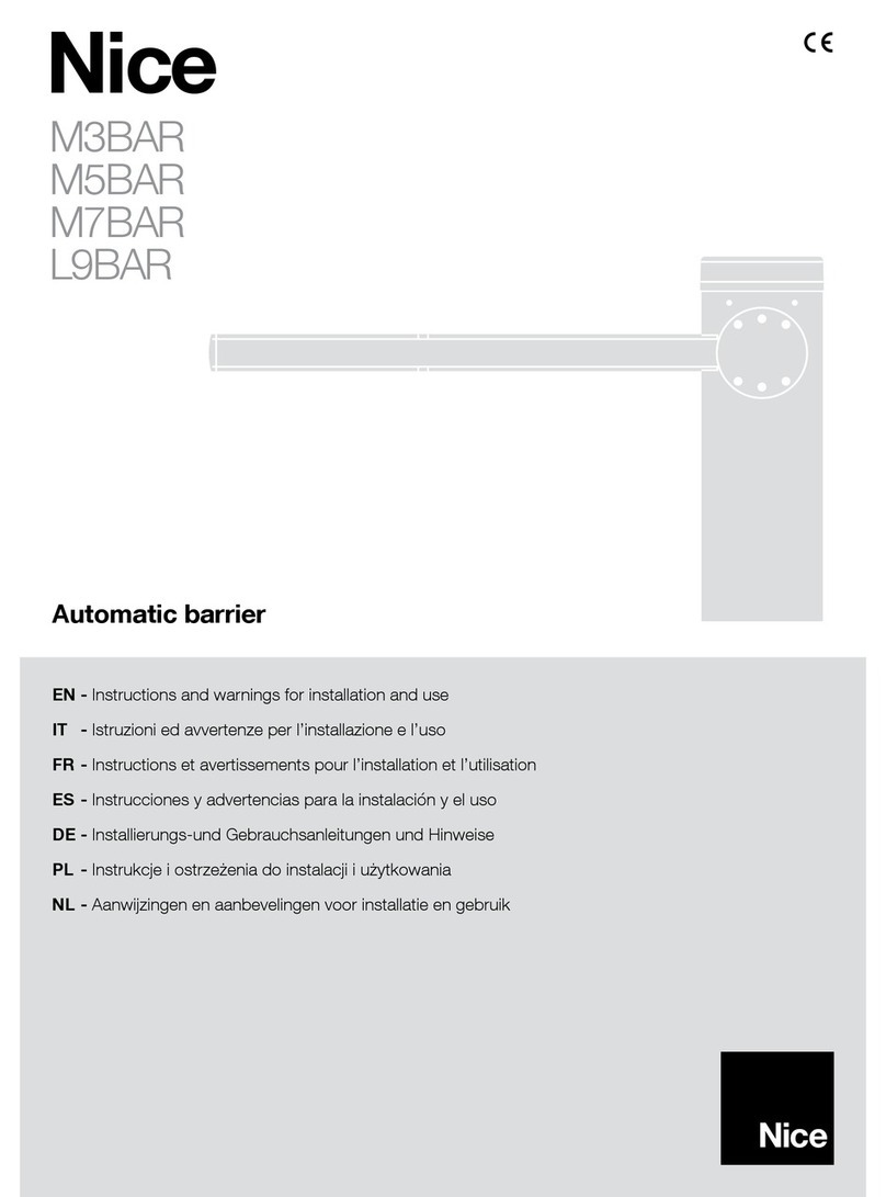 Nice M3BAR Technical specifications