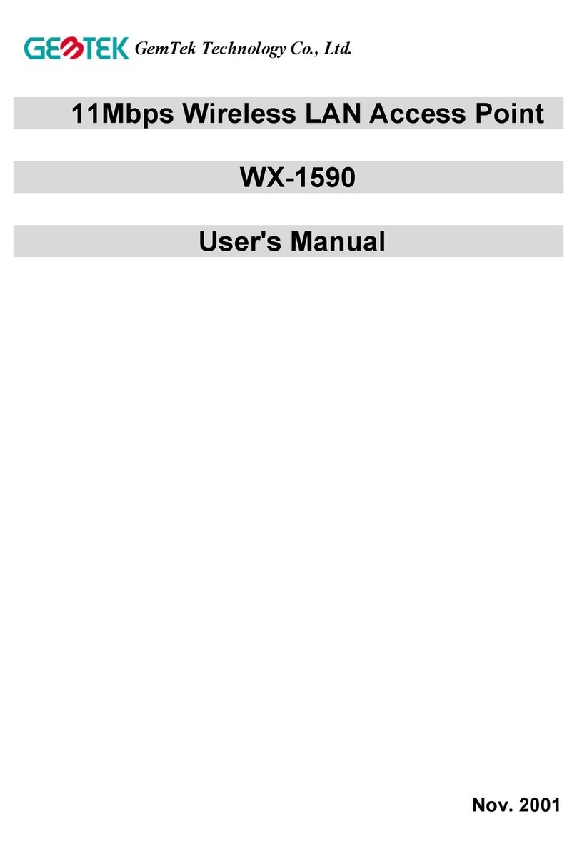 Gemtek Technology WX-1590 user manual