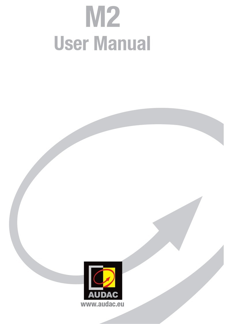 AUDAC M2 User manual
