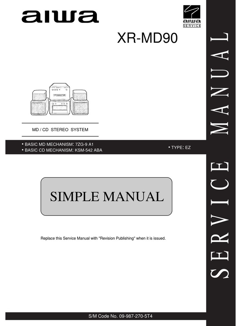 Aiwa XR-MD90 Service manual