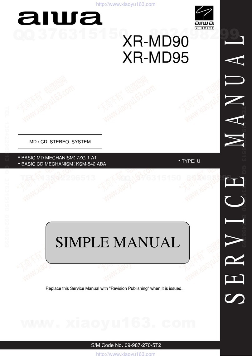 Aiwa XR-MD90 Service manual