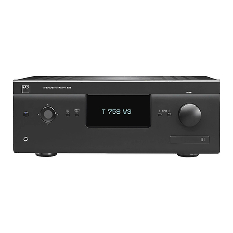 NAD T 758 owner's manual
