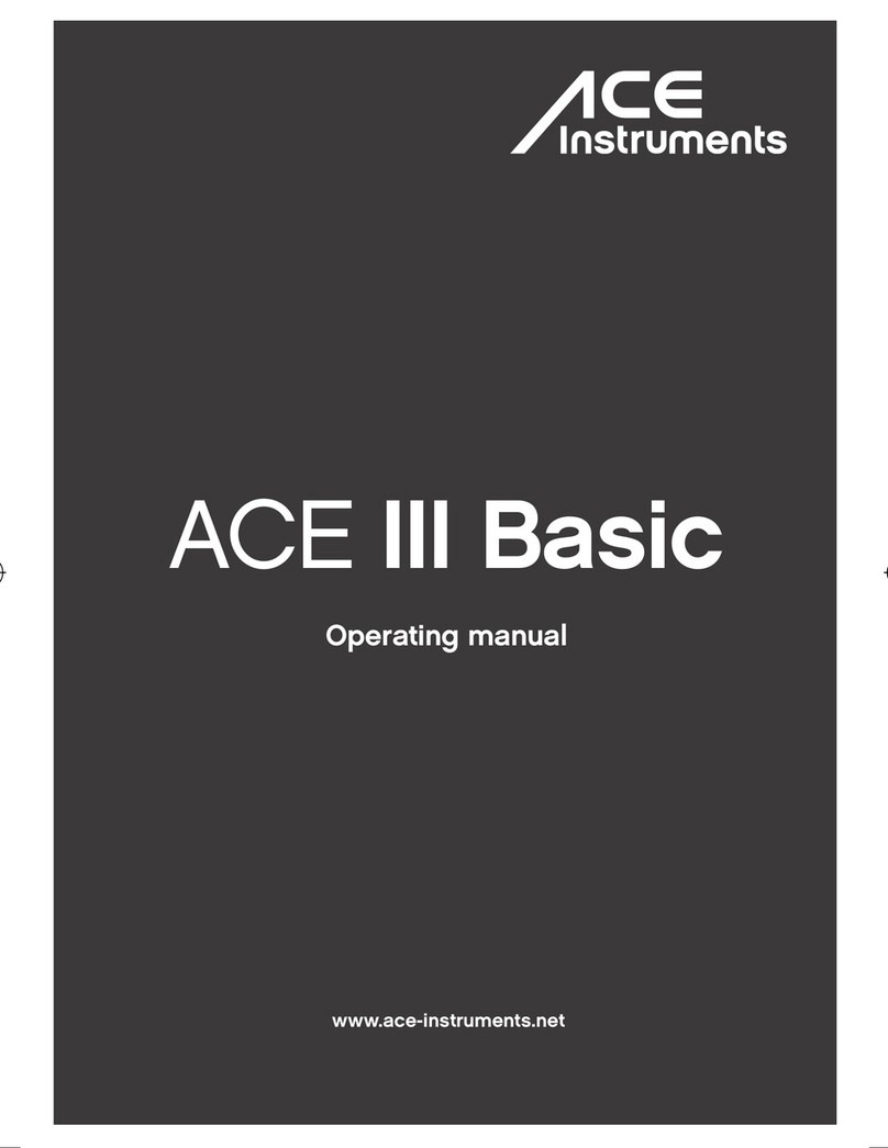 ACE INSTRUMENTS ACE III Basic operating manual