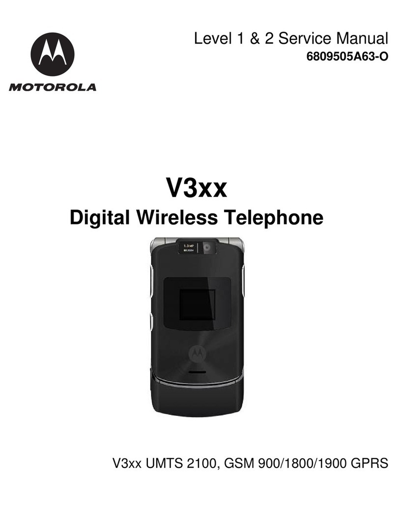 Motorola V3 SERIES User manual