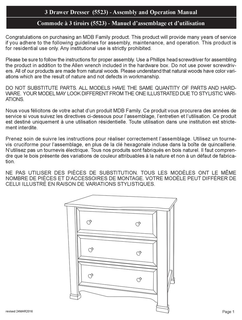DaVinci 5523 Installation and operating instructions
