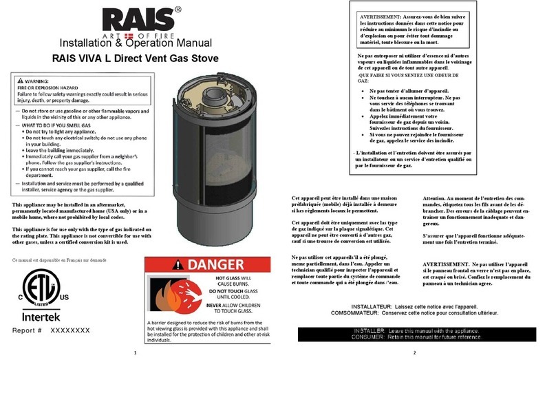 RAIS VIVA L Series Installation & operation manual RAIS VIVA L Series Installation & operation manual