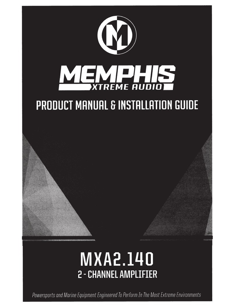 Memphis MXA2.140 Product manual & installation guide