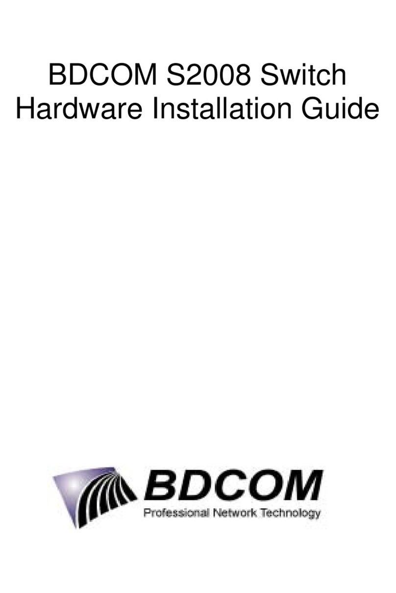 Bdcom S2008 Hardware installation guide