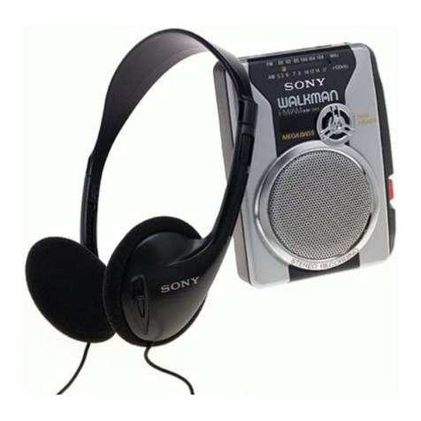 Sony Walkman WM-SR1 User manual