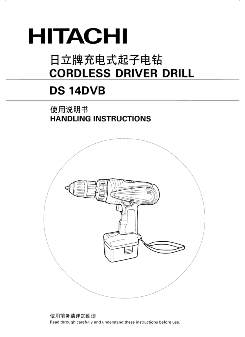Hitachi DS 14DVB Handling instructions