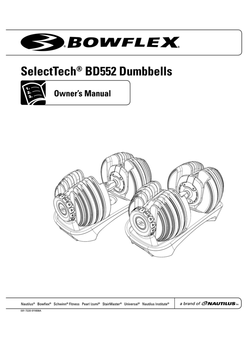 Bowflex SelectTech BD552 User manual