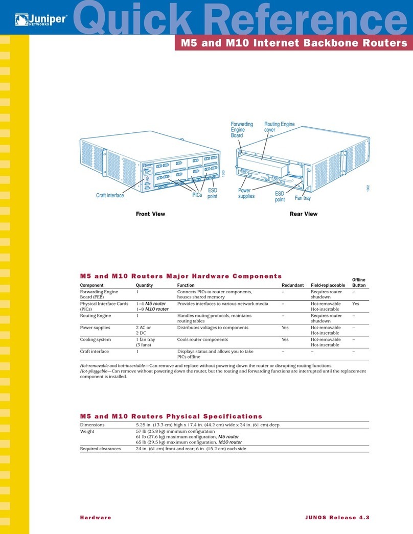 Juniper M5 User manual
