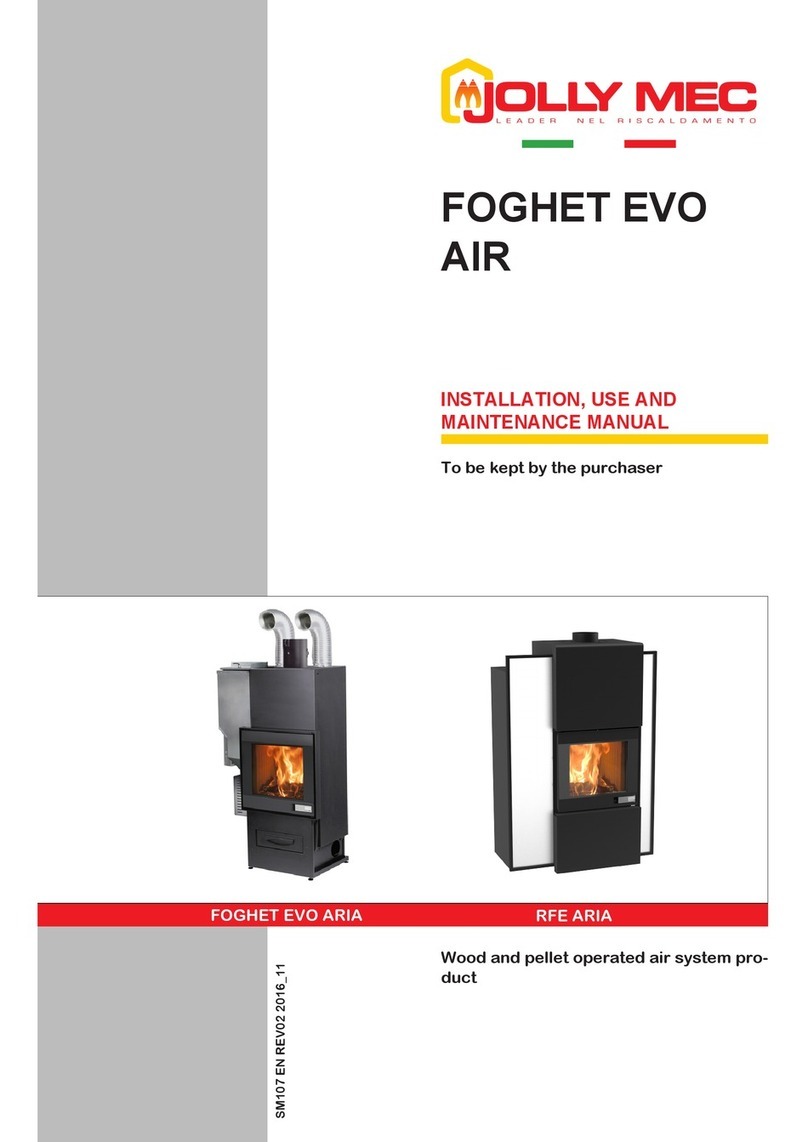 Jolly Mec Foghet EVO Aria P 6,5 kW Installation, use and maintenance manual
