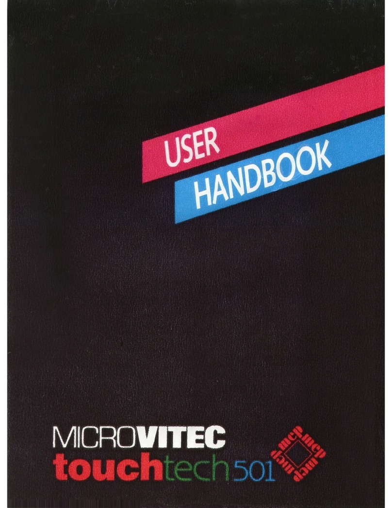 MICROVITEC TOUCHTECH 501 manual