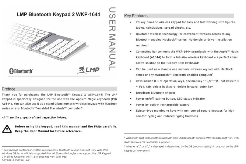 lmp WKP-1644 user manual
