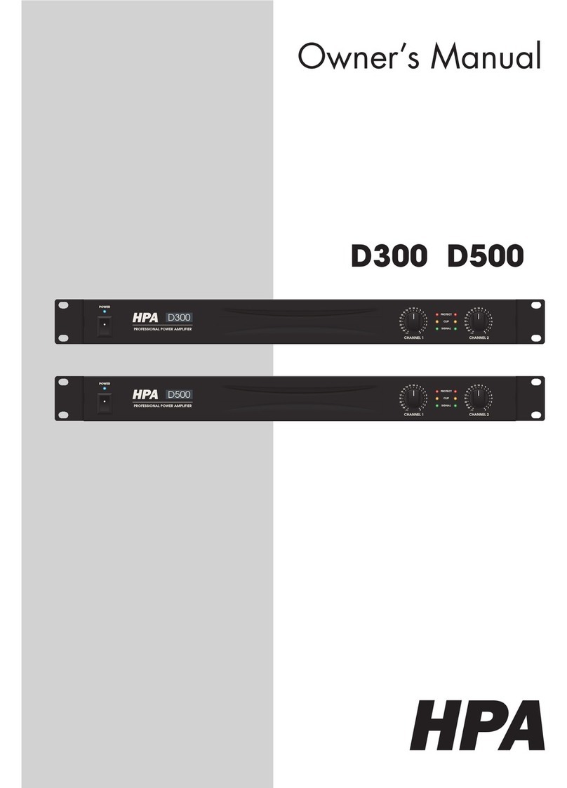 HPA D300 User manual
