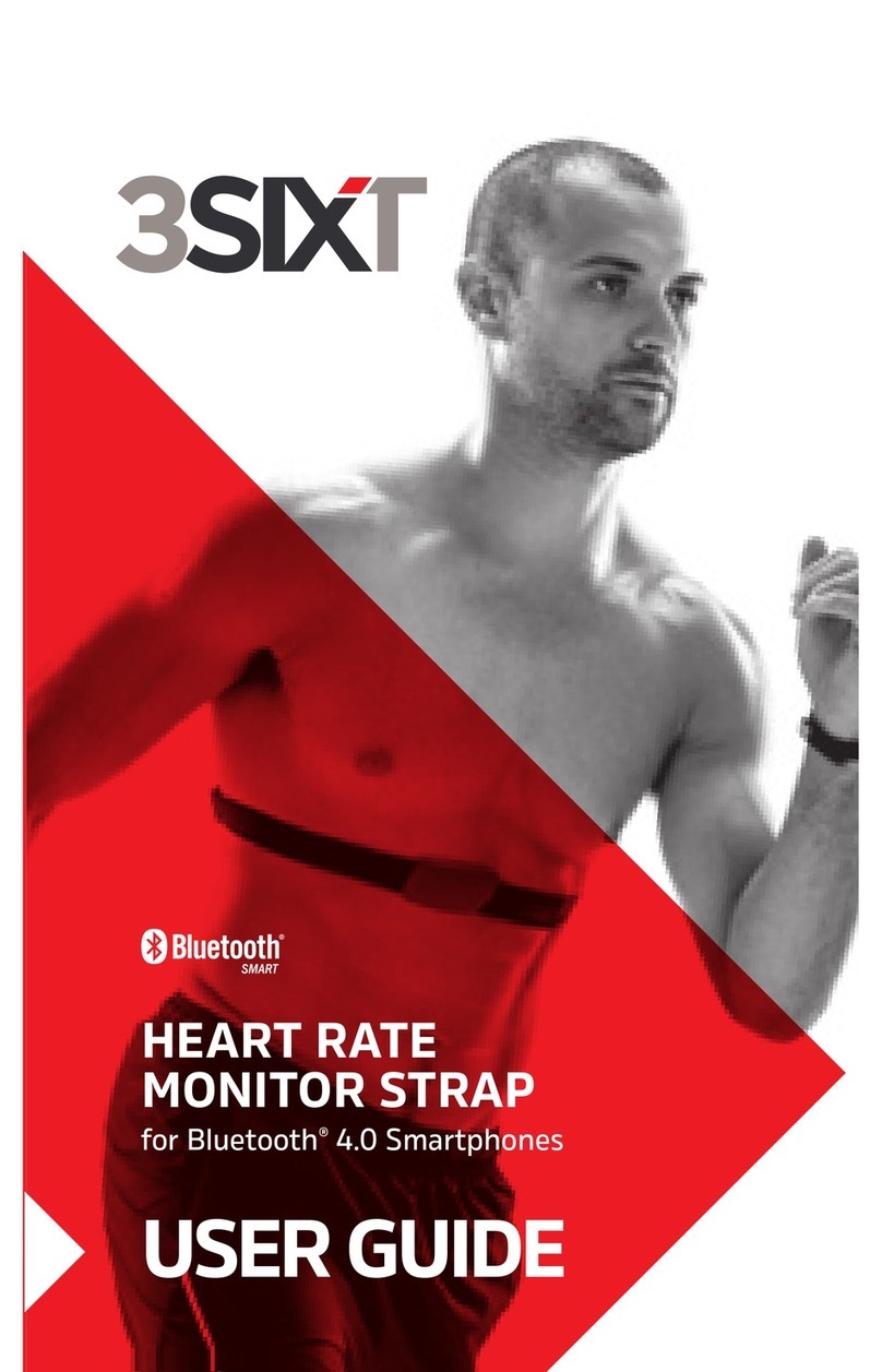 3SIXT HEART RATE MONITOR STRAP user guide