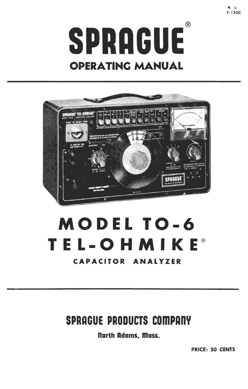 Sprague TO-6 operating manual
