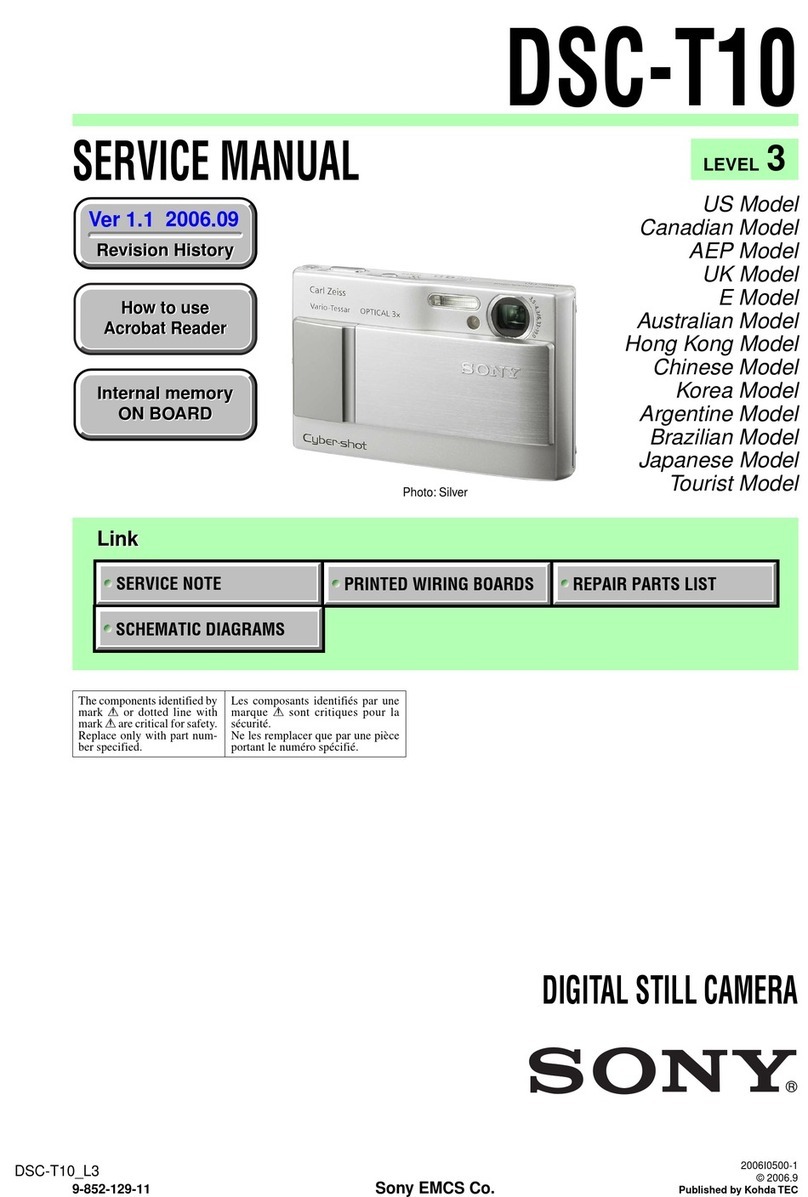 Sony DSC-T10 Service manual