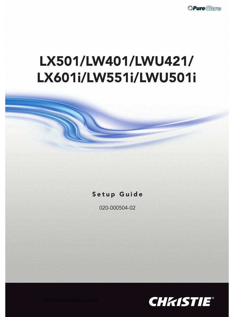 Christie LX501 User manual