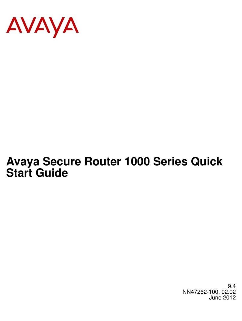 Avaya SR1004 User manual