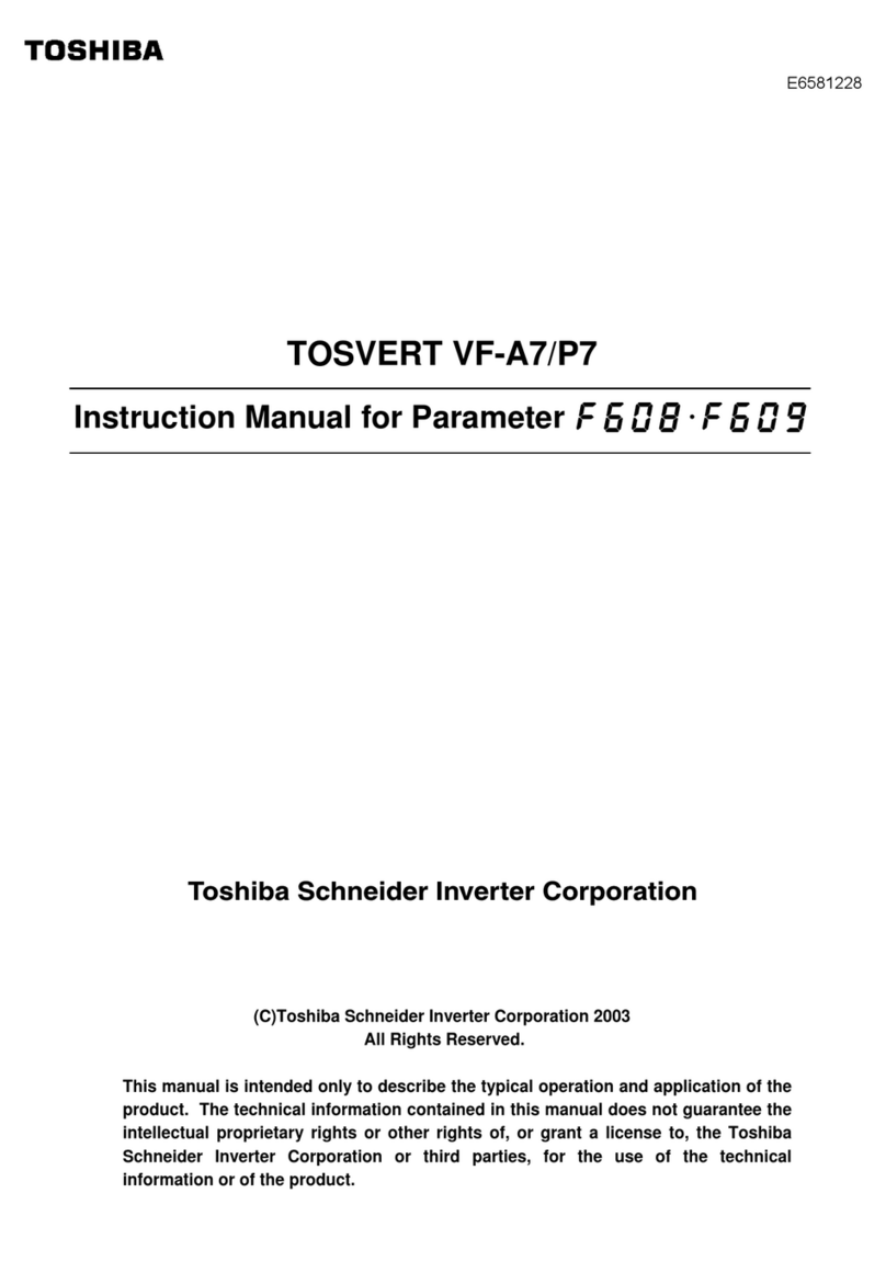 Toshiba TOSVERT VF-P7 User manual Toshiba TOSVERT VF-P7 User manual