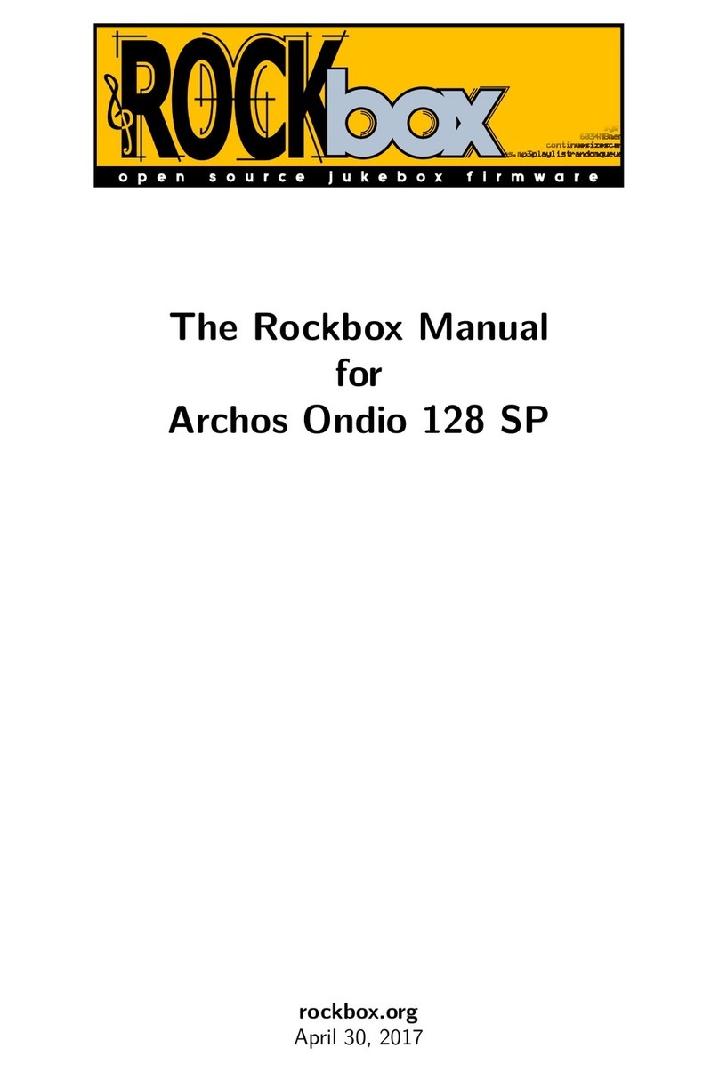Archos Ondio 128 SP User manual