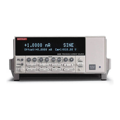 Keithley 6220 User manual