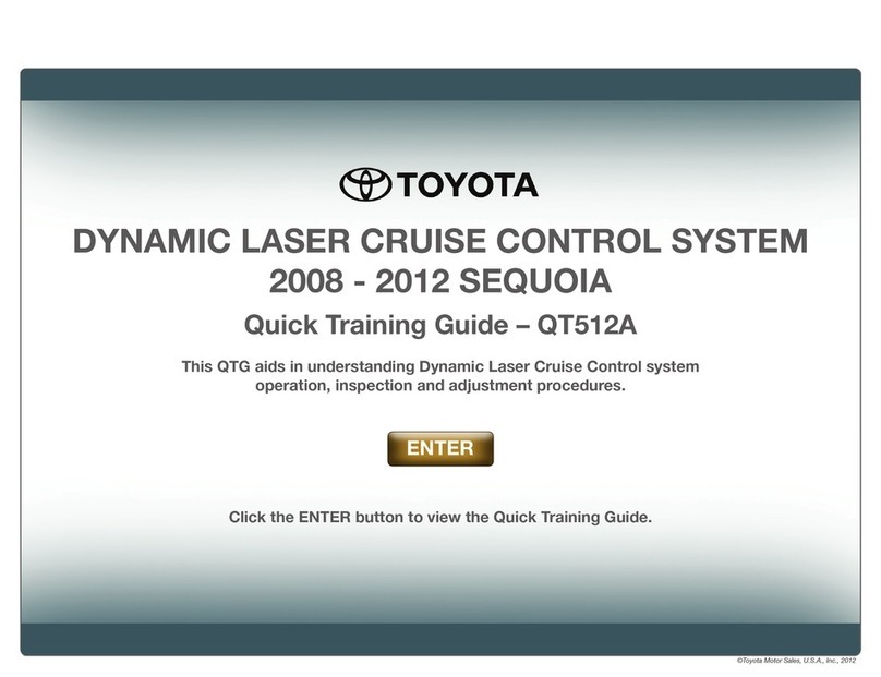 Toyota Dynamic Laser Cruise Control System Setup guide
