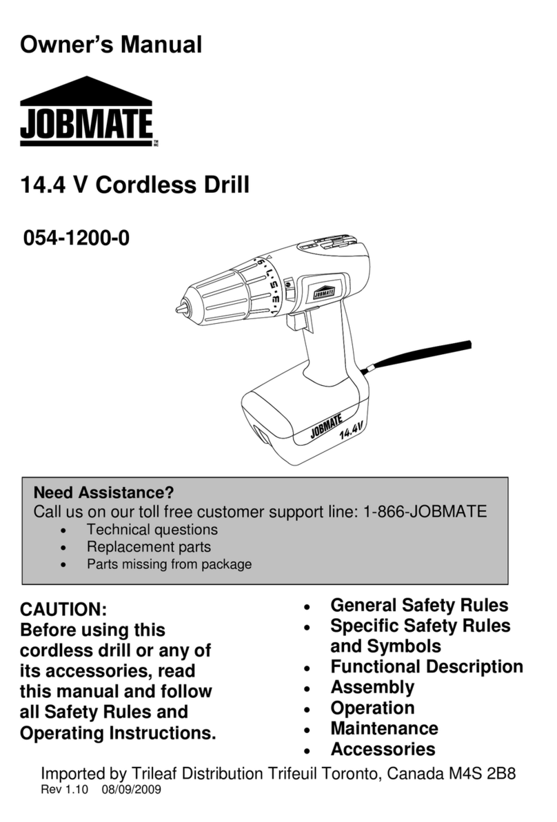 jobmate 054-1200-0 owner's manual