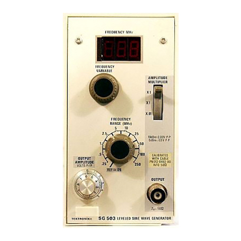 Tektronix SG 503 User manual