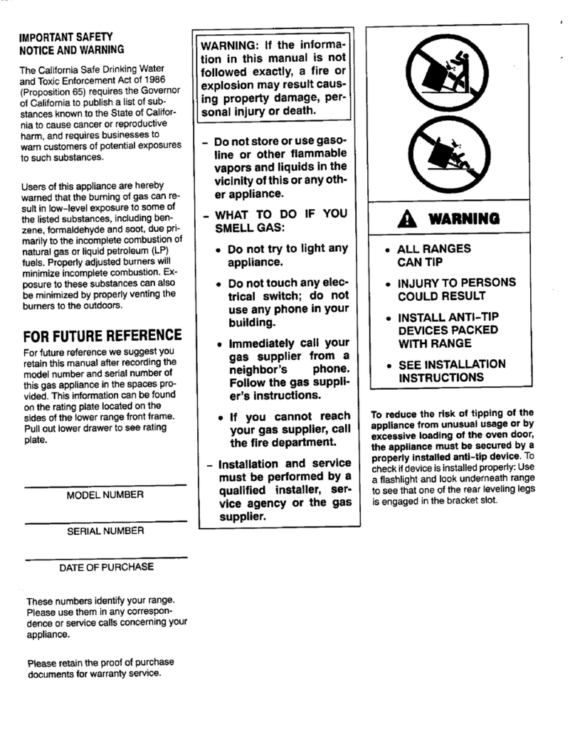Magic Chef 3442XRA Repair manual
