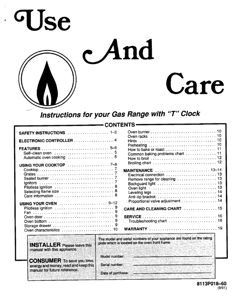 Magic Chef 3442XRA User manual