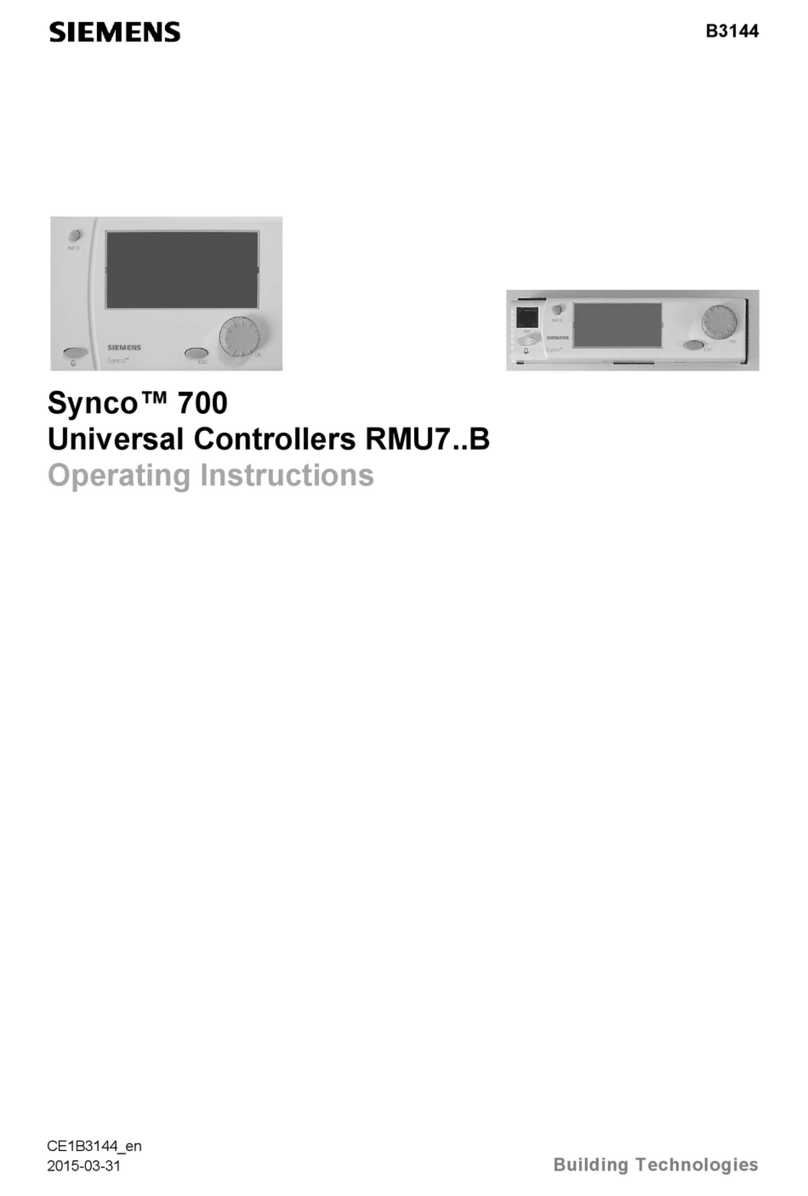Siemens RMU7*B series User manual