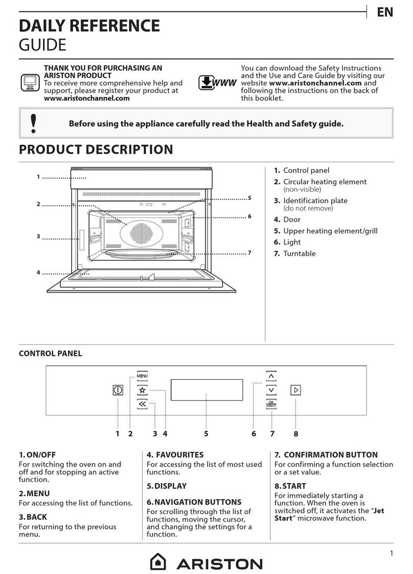 Ariston MP796IXA Installation and operation manual