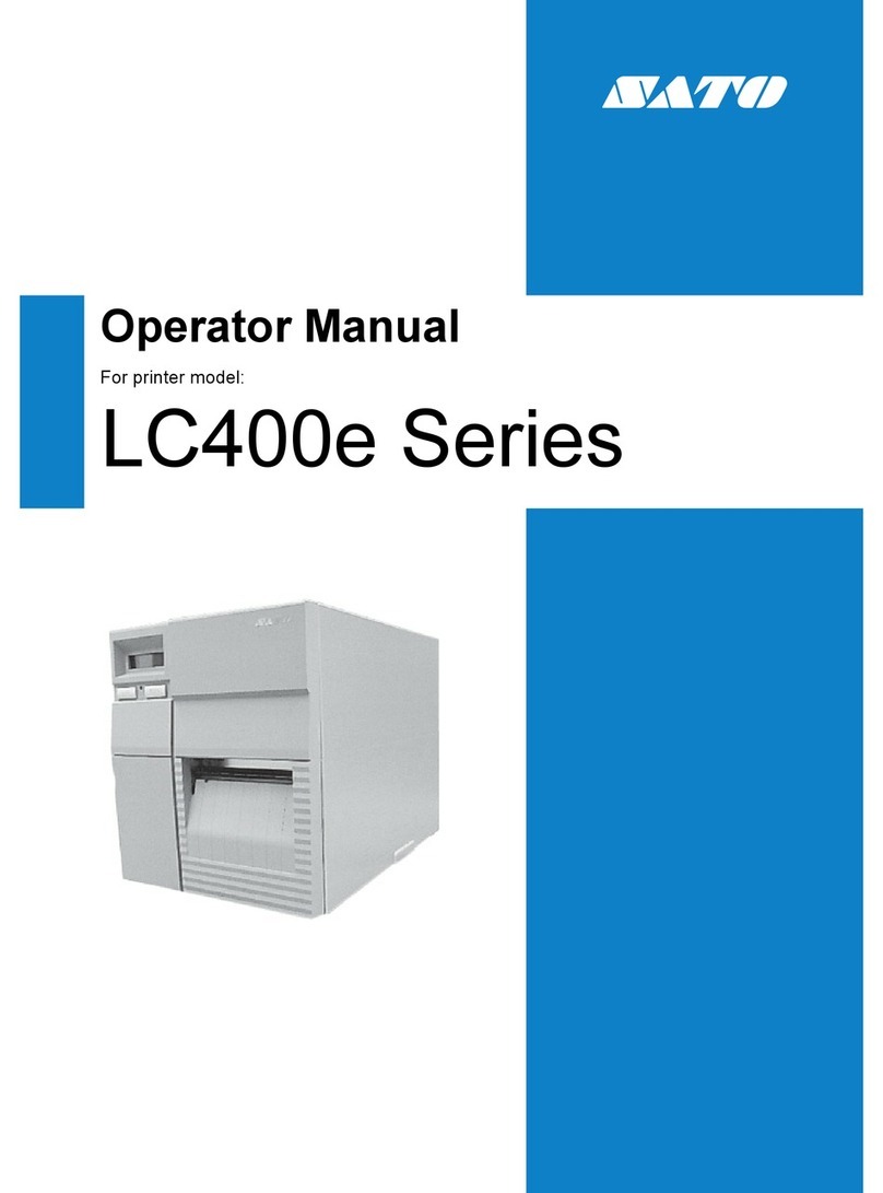 SATO LC400e Series Operator's manual