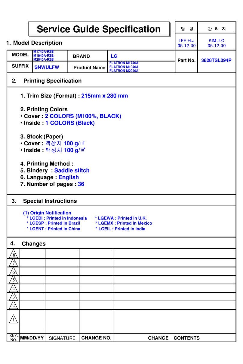 LG flatron M1740A User manual