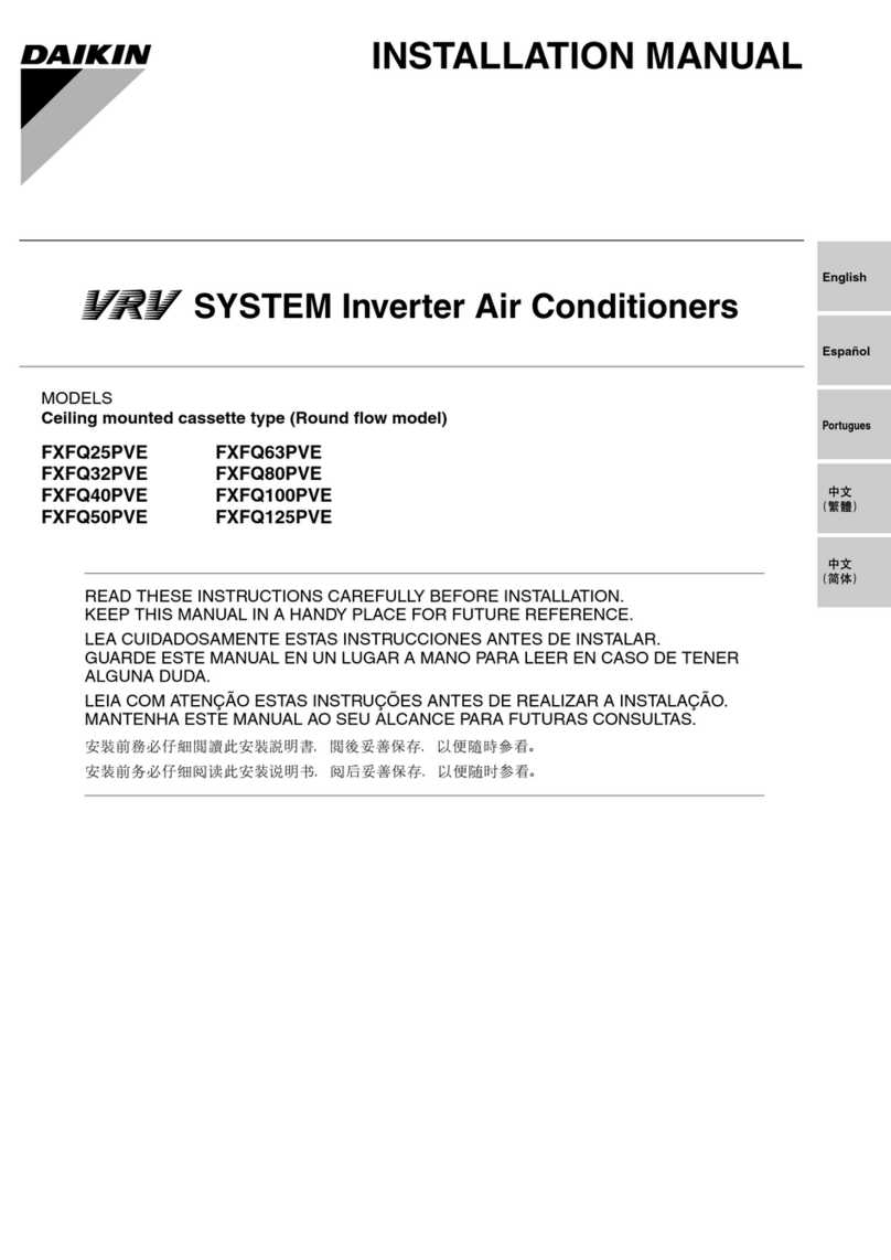 Daikin FXFQ25PVE User manual