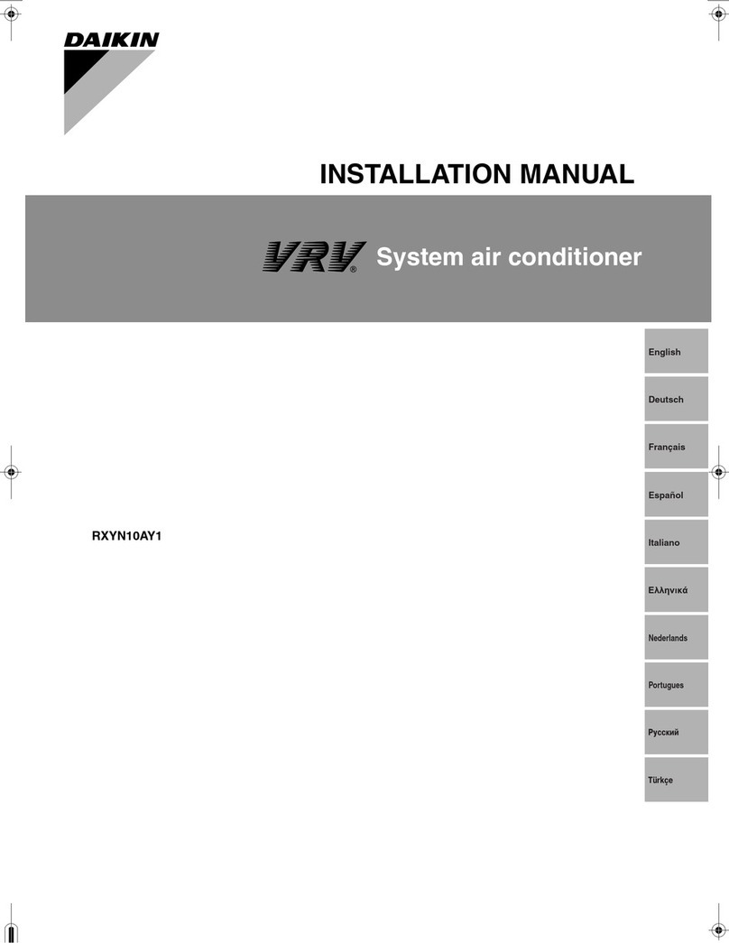 Daikin RXYN10AY1 User manual Daikin RXYN10AY1 User manual