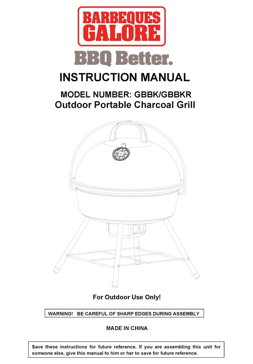 Barbeques Galore GBBK/GBBKR instruction manual